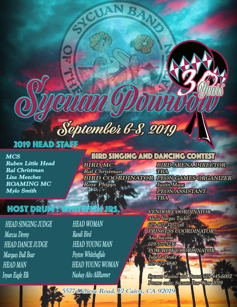 Poster for Sycuan Powwow