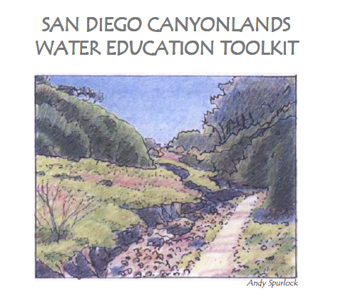 Image of a canyon and title of San Diego Canyonlands Education Toolkit