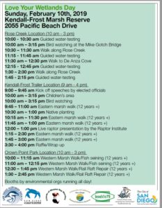 Schedule of activities image