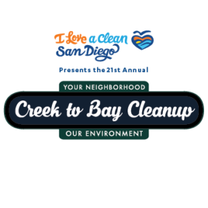 I Love A Clean San Diego Creek to Bay Cleanup Logo 