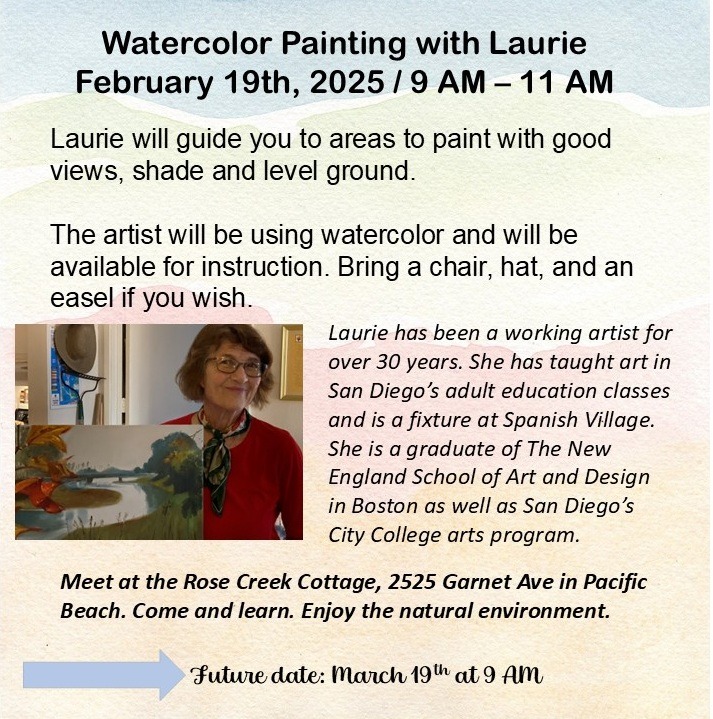 Watercolor Painting with Laurie (FREE) – Friends of Rose Creek