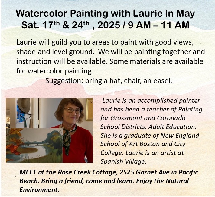 Watercolor Painting with Laurie (FREE) – Friends of Rose Creek